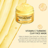 Vitamin C Exfoliating facial mask Turmeric Exfoliating facial mask Improve Pore Deep Cleaning facial mask   Apply facial mask