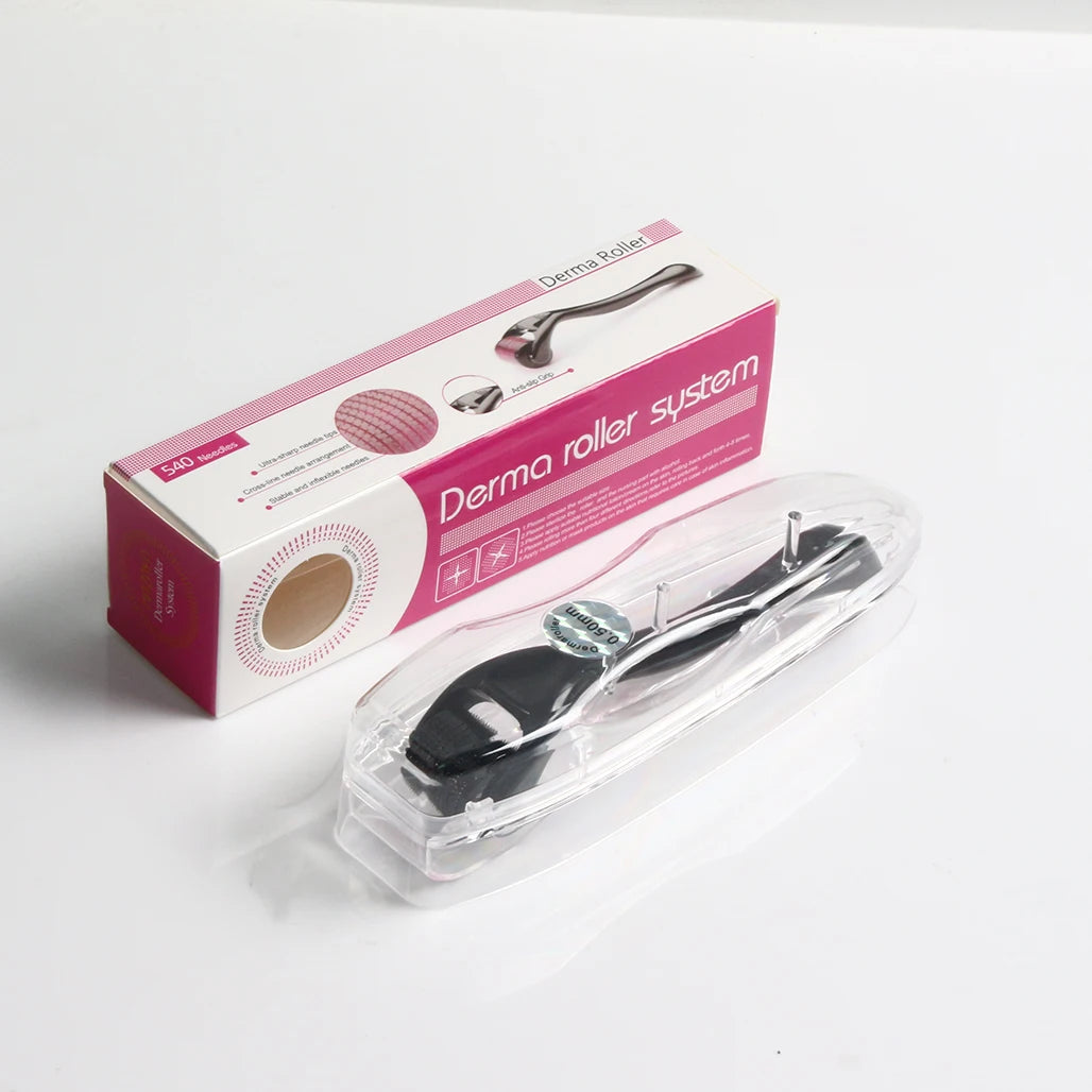 1PCS Derma Roller For Face Body And Scalp Sterile Needle Roller For Men And Women With 540 Titanium Needles Derma Stamp 0.25mm
