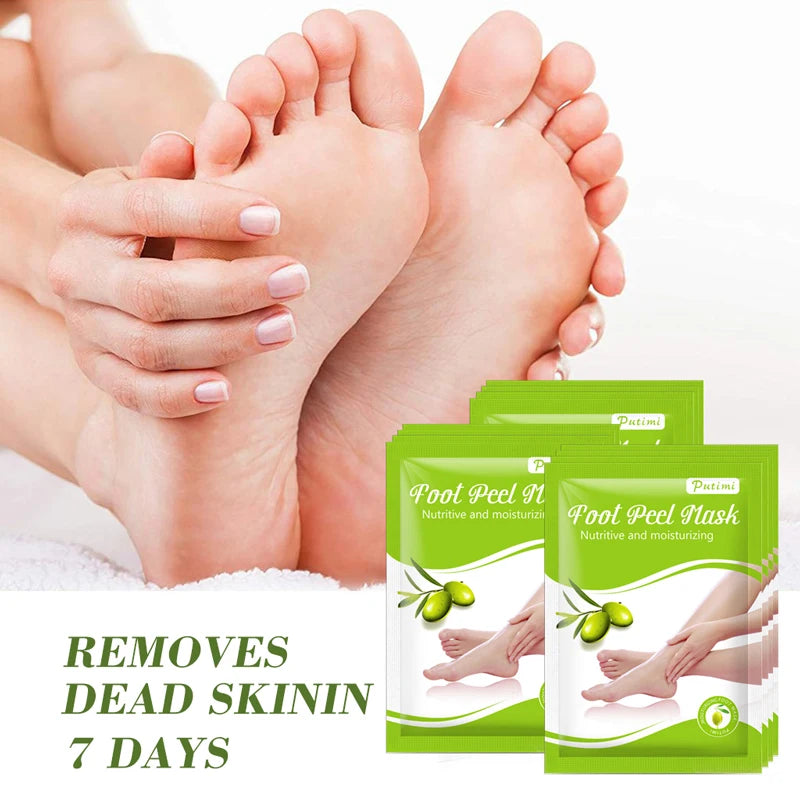 6packs Exfoliating Foot Mask Feet Peeling Mask Spa Socks Smooth Dead Skin Remover Moisturizing Foot Mask