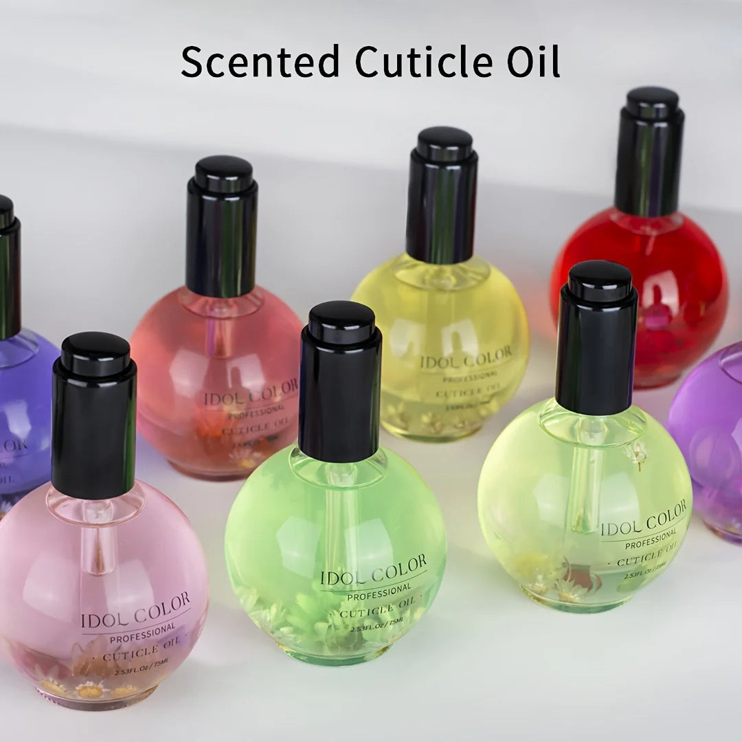 IDOL COLOR Cuticle Oil, 2.56 FL Oz, Repairs and Restores Cuticles - Organic Spa Treatment - For Stronger, Healthier Nails