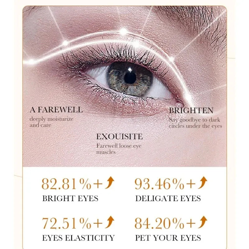 60 Pieces of Bioaqua Rice Eye Mask to Reduce Dark Circles, Remove Dark Spots, Tighten and Moisturize