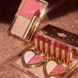 Charlotte Tilbury CT Blush Set Blush Liquid Blush Cushion Pen Two-color Highlights Solid Lip Gloss Natural Smooth and Not Sticky
