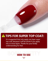 BORN PRETTY 10ml Base Gel Top Coat Rubber Gel Reinforcement Gel for Nails Tools Soak Off UV LED Nail Varnish Function Gel