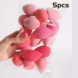 5/10Pcs Ombre Makeup Sponge Set, Vegan Latex-Free Soft Blender, Dual Use Liquid Powder Foundation, Travel Size All Skin Types