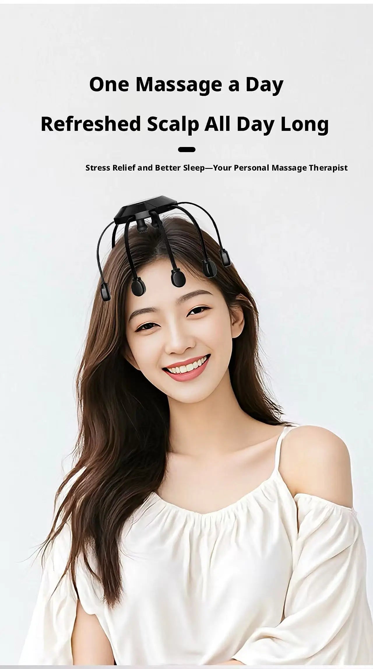 Electric Octopus Head Massager 10/14 Claws Smart Scalp Massage Device Relax Stress Relief Deep Tissue Home Head Spa Massager