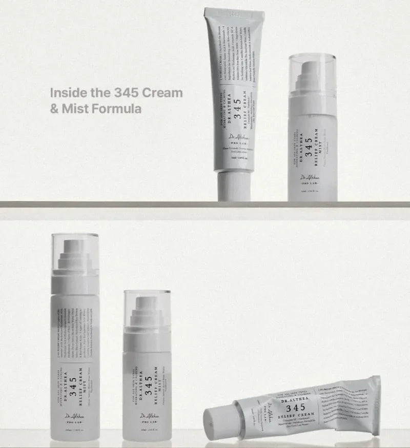 Original Dr.Althea 345 Relief Cream Mist 147 Antioxidant Whitening Cream Moisturizing Intensive Repair Original Essence Mist