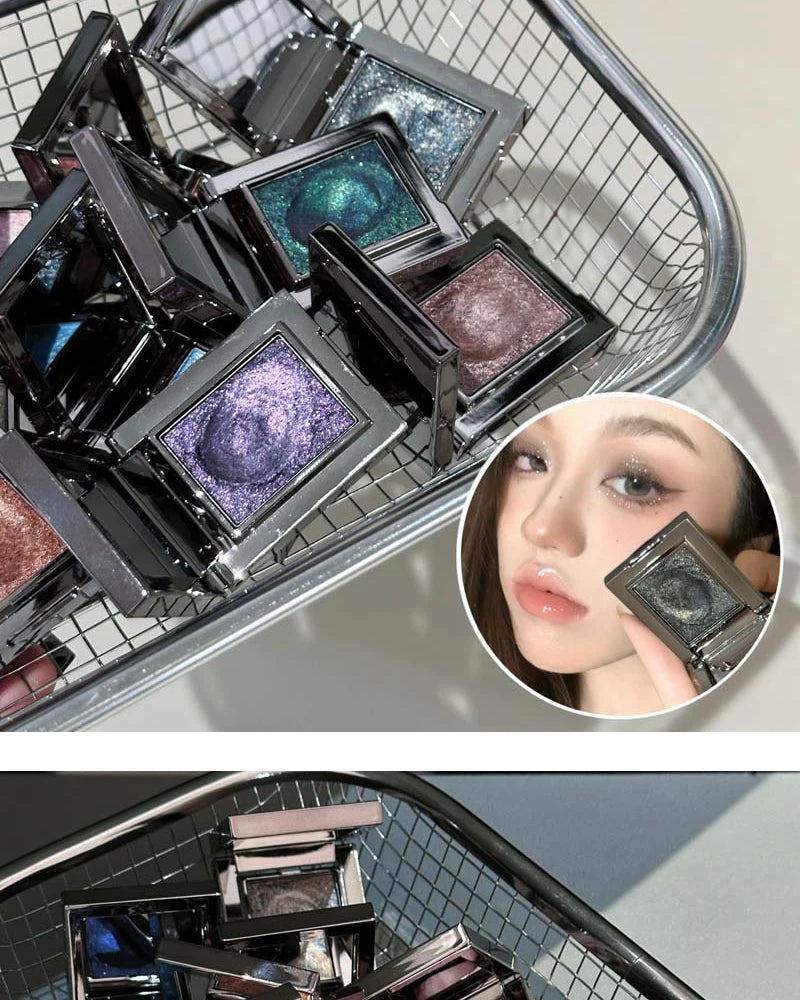 Metallic Glitter Pearlescent Eyeshadow Cream Chameleon Sparkling Mashed Potato EyeShadow Shimmer Brightening Highlighter