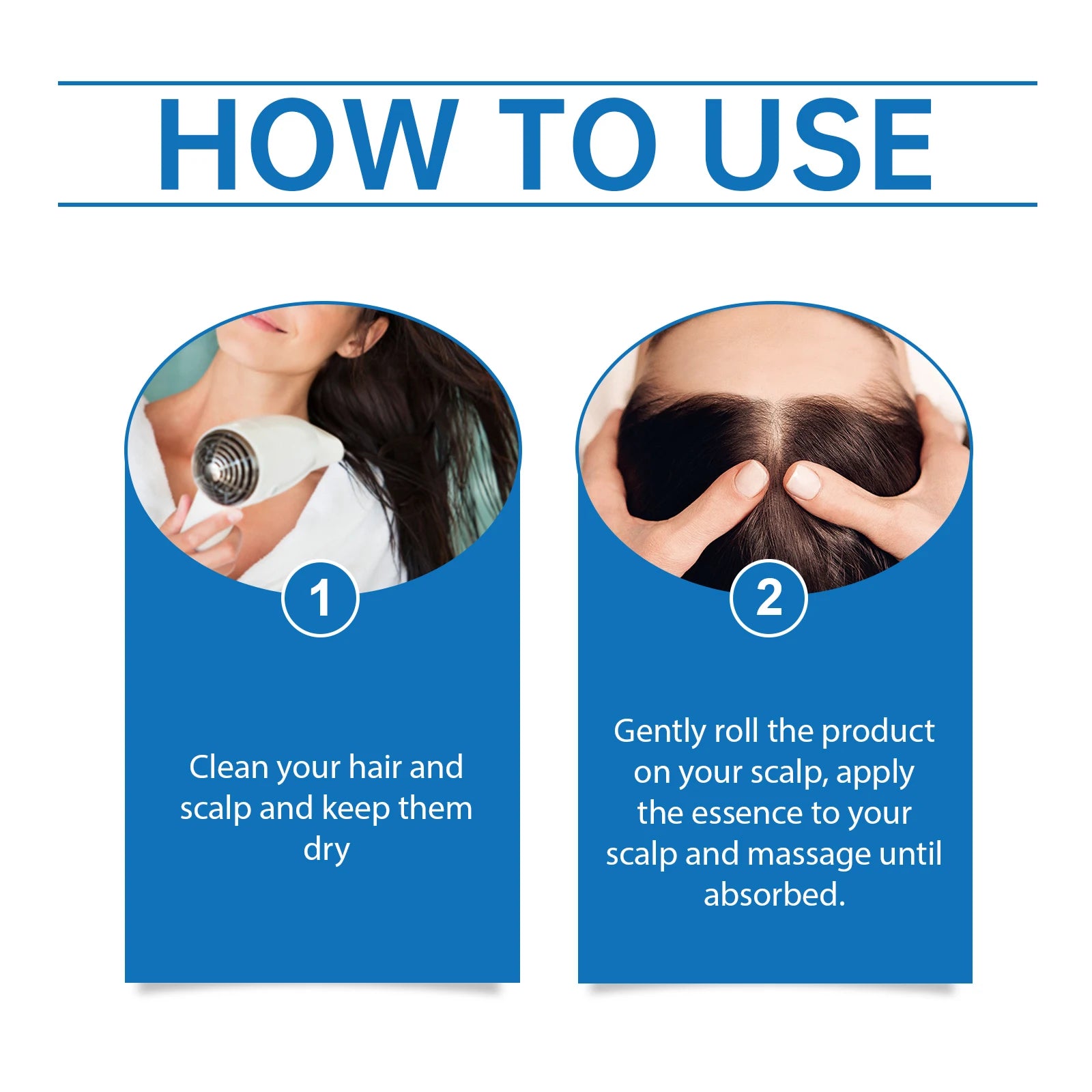 Hair Nourishing Serum Roll-On Improves Scalp Health Strengthens Hair Roots Thicker and Healthier Looking Hair Scalp Treatment Essence for Thinning Hair