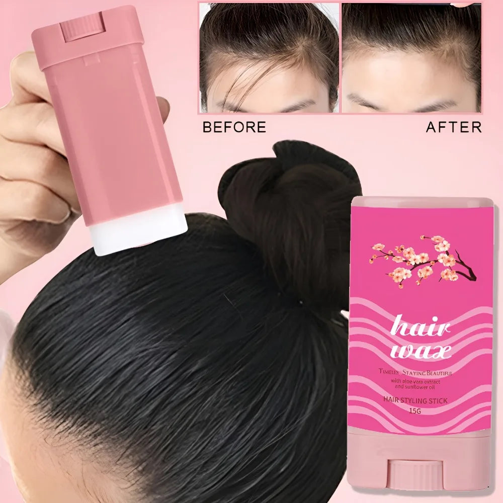 Hair Wax Pomade Broken Frizz Fixed Fluffy Hair Styling Greasy Gel Long-Lasting Hair Styling Not Tool Stick Hairs Care Cream