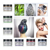 Mofajang Color Hair Wax Dye Styling Pomade Silver Grandma Grey Disposable Natural  Strong Gel Cream   for Women Men