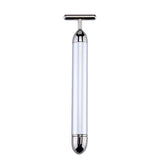24k Gold Face Lift Roller Vibration Slimming Massager Facial Stick Facial Beauty Skin Care T Shaped Vibrating Massager