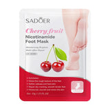 6 Pairs SADOER Fruits Foot Mask Moisturizing Foot Peeling Mask Exfoliating For Feet Spa Pedicure Exfoliant Feet Skin Care