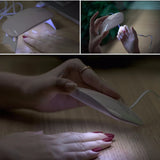 Mini Mouse 6W UV LED Nail Polish Drying Lamp 6 LED Portable Lights Home Nail Manicure Lamp USB Phototherapy Machine for Gel Nail
