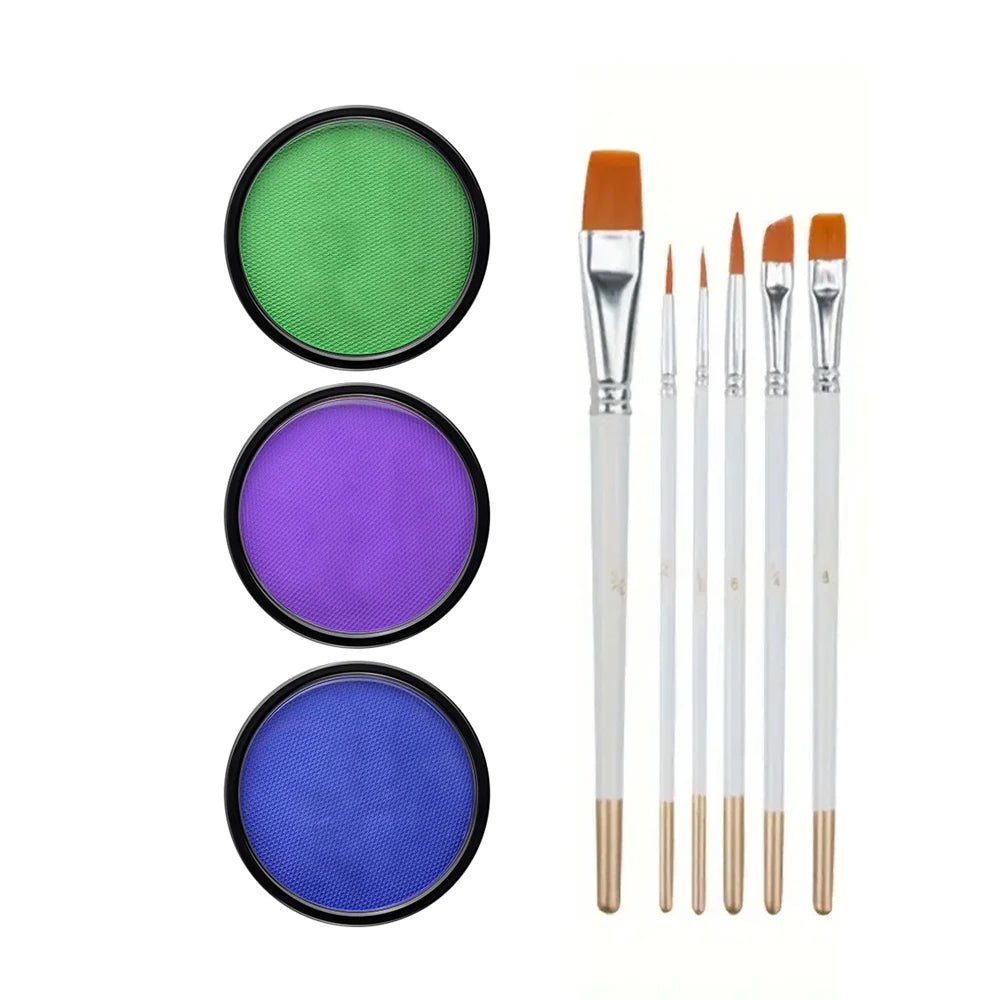 30G Water Solubility Monochromatic Body Paint Black And White Makeup Face Paint Halloween Party Waterproof Makeup Body Painting