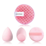 33pcs beauty set makeup kit  large and small beauty sponges for flawless makeup application and removal of makeup full set