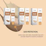 Sunscreen Bb Cream Serie Spf30 Long Time Moisturize Full Coverage Sheer Tint Coverage Oil-Free ﻿Make up Foundation