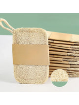 6pcs Natural Loofah Exfoliating Sponges - Gentle Body Scrubber for Shower & Bath, Bamboo Fiber Cleaning Pads 2042