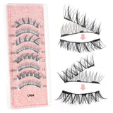 1/2 Pair Reusable Magnetic Eyelashes Tweezers Set Faux Mink Lashes Handmade 3D Natural False Eyelashes and Magnetic Tweezers Set