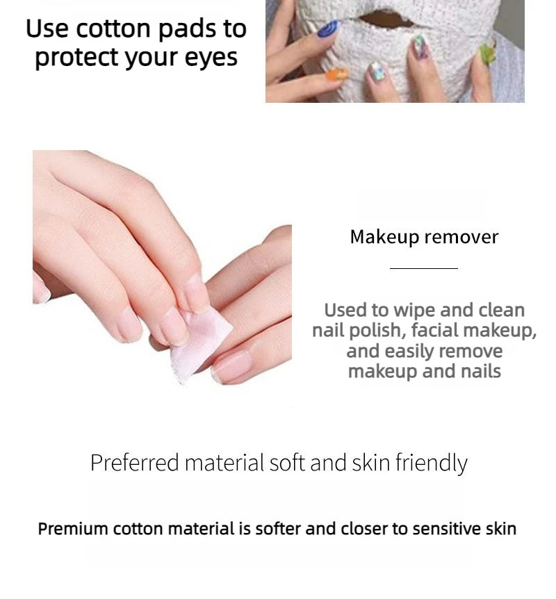 300/600pcs Round Facial Cleansing Pads High-Quality Makeup Remover Wipes Hypoallergenic Lint-Free Round Pads Light Beige