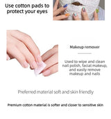 300/600pcs Round Facial Cleansing Pads High-Quality Makeup Remover Wipes Hypoallergenic Lint-Free Round Pads Light Beige