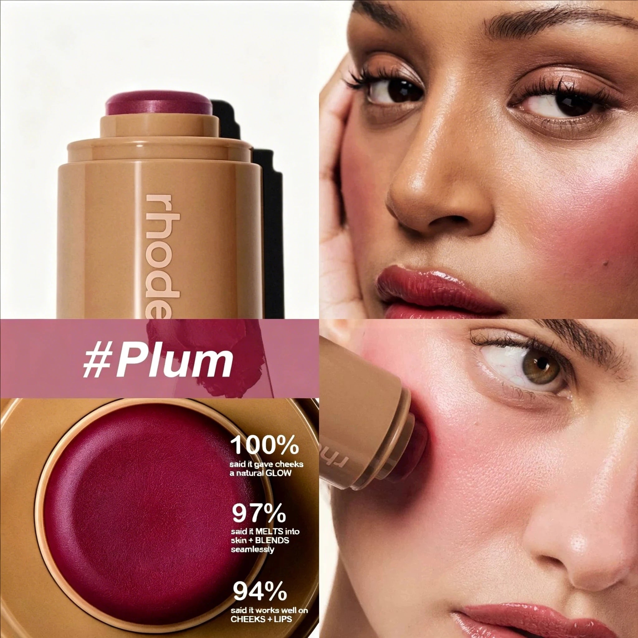 Rhodeskin Spring Lip Gloss Lip Balm Smoothing Lipstick Lines Lasting Nourishing Women Daily Care Makeup Moisturizer Blush Girl