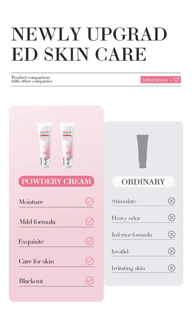 2pcs  Body Cream Lighten Melanin Pink Underarm Knees Inner Thighs Bleaching Cream Moisturizing Brightening Skin Care