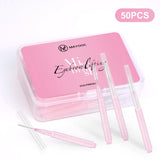 MAYOOC Mini Eyebrow Brush Brow Perm Brush Disposable Brow Lifting Brushes Bendable Micro Eyelash Brush Applicators Tools