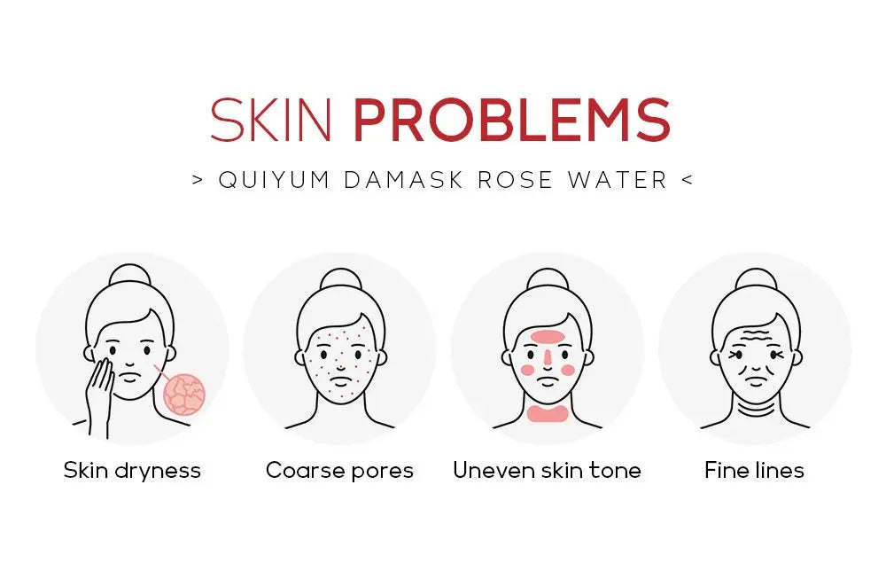 Damask Rose Hydrosol Rose Water Nourishing Skin Improve Dullness Facial Hydrating and Moisturizing Toner Face Serum Skincare
