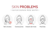 Damask Rose Hydrosol Rose Water Nourishing Skin Improve Dullness Facial Hydrating and Moisturizing Toner Face Serum Skincare