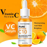 Vitamin C Facial Essence Hyaluronic Acid Dark Skin Brighten Serum Fade Fine Lines Moisturizing Repair Dull Serum Face Skin Care