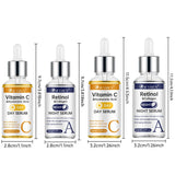 SUYARUN Day Vitamin C Night Retinol Serum - Brightening & Anti-Aging | 2-in-1 Formula for Skin Repair | All Skin Types.