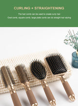 CALIYI Hair Massage Air Cushion Comb Brush Scalp Hairbrush Detangle Anti Static Salon SPA Hairdressing Styling Tool Oval Round