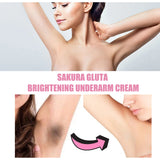 HOYGI Sakura Brighten Cream Improve Dull Reduce Melanin Glowing Skin for Underarms Knees Elbows Moisturize Bleaching Skin Care