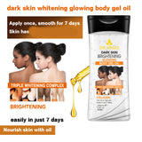 200ml WHITENING GLOWING  BODY GEL OIL Body Essential Oil Skin Care Oil Moisturizing and Hydrating Care Suitable for All Seasons