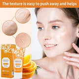 Orange Exfoliating Brightening Gel,Face Body Moisturizing Peeling Scrub,Deep gentle Cleaning Pores,Remove Blackheads Exfoliator