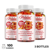 Children's Multivitamin Gummies - with Vitamin C, Omega-3 Fish Oil - Boosts Immunity and Supports Brain Health