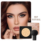 O'CHEAL Mushroom Cushion CC Cream Face Airy Coverage Long-lasting Moisturizing Waterproof Oil Control Concealer BB Cream Makeup