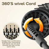 Hair Dryer Brush in One, 4in1 Hair Dryer Brush Hair Dryer with Oval Bucket, Mini Hot Air Brush for All Hair Types, Suitable Gift