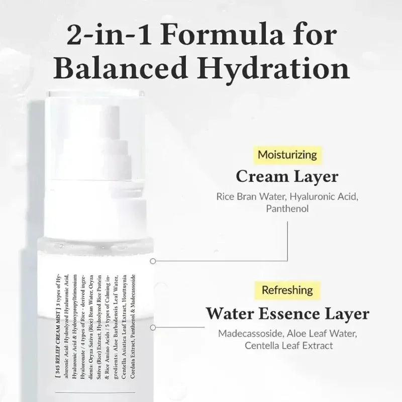 Dr.Althea 345 Relief Cream 60ML 100ML Antioxidant Shrink Pores Lightweight Lasting Serum Hydrating Smoothing Essence Mist 147