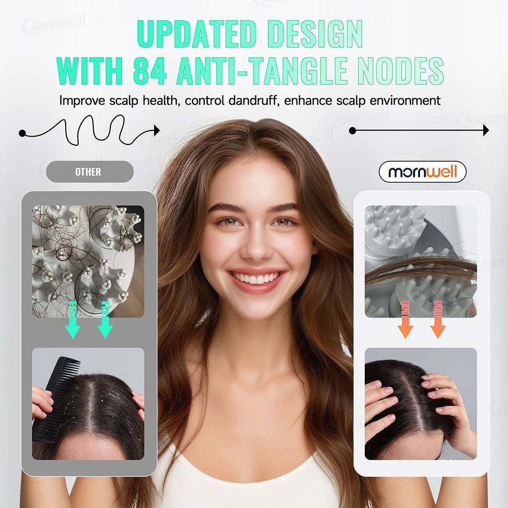Electric Head Scalp Massager With 4 Heads Portable Handheld Massage Device For Full Body Women Men Massager Stress Relaxing