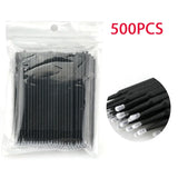 500/1000PCS Crystal Colorful Eyelash Cleaning Micro Brush Beauty Makeup Remover Tool Wholesaler