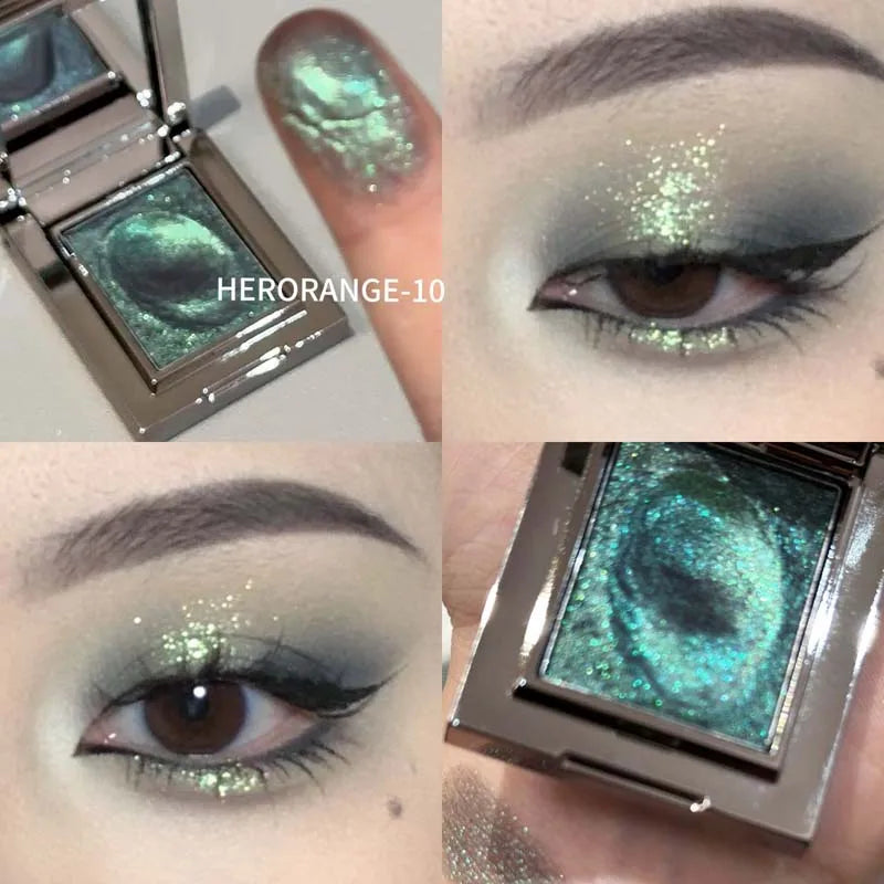 Metallic Glitter Pearlescent Eyeshadow Cream Chameleon Sparkling Mashed Potato EyeShadow Shimmer Brightening Highlighter