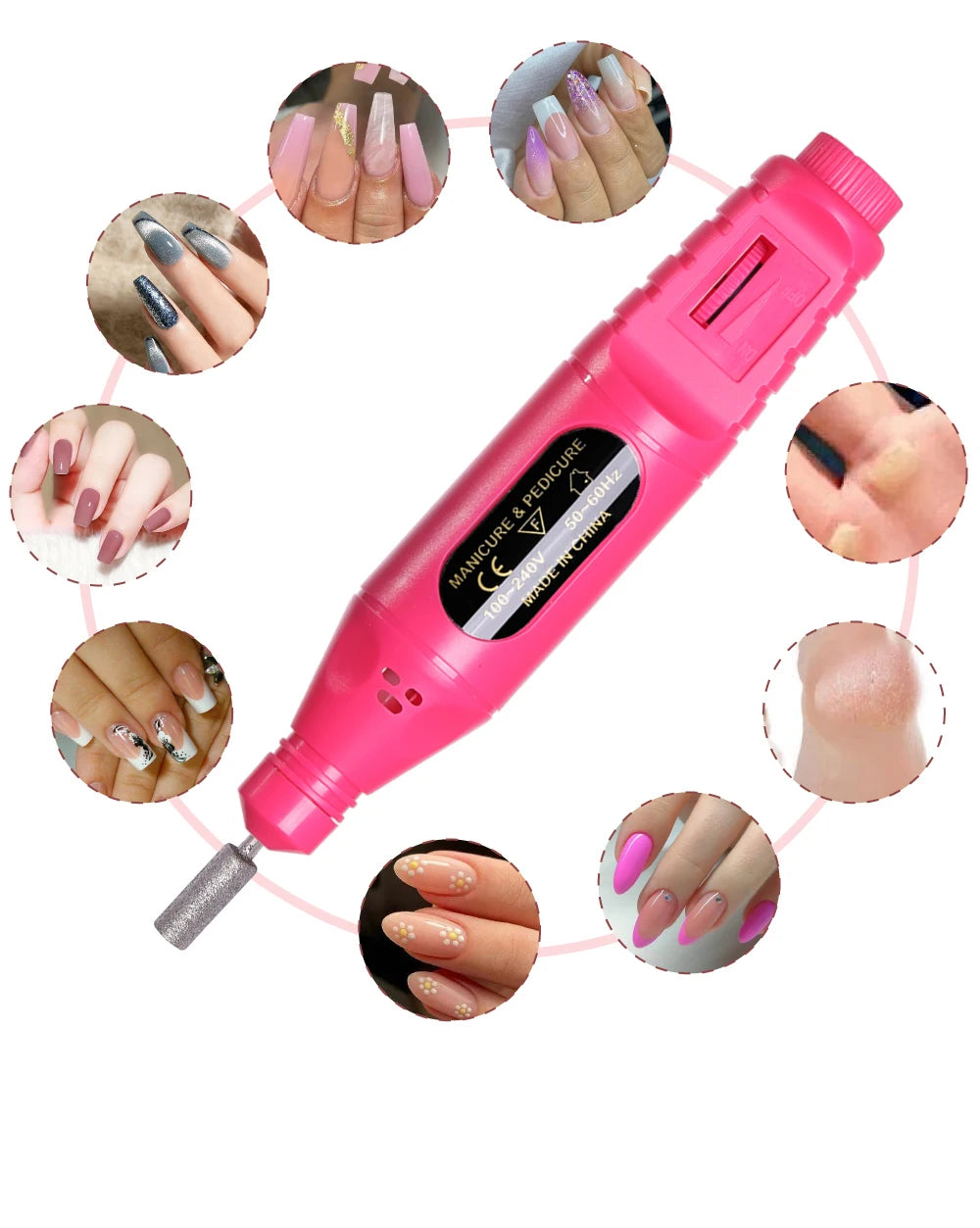 LINMANDA 6 In 1 Electric Nail Drills Kit Remove Polisher Manicure Portable Nail File Nail Drill Equipment  Pen Tools Machine