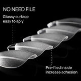 120pcs XXS Super Short Almond Full Cover Sculpted Soft Gel Nail Tips Press on Fake Nails Tailor-made for Short Small Nail Beds