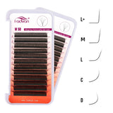 FADVAN M/L/L+/C/D Curl 3D/4D/5D W Shape Eyelash Extensions Waterproof Curling Natural Volume Lashes Soft Black False Eyelashes