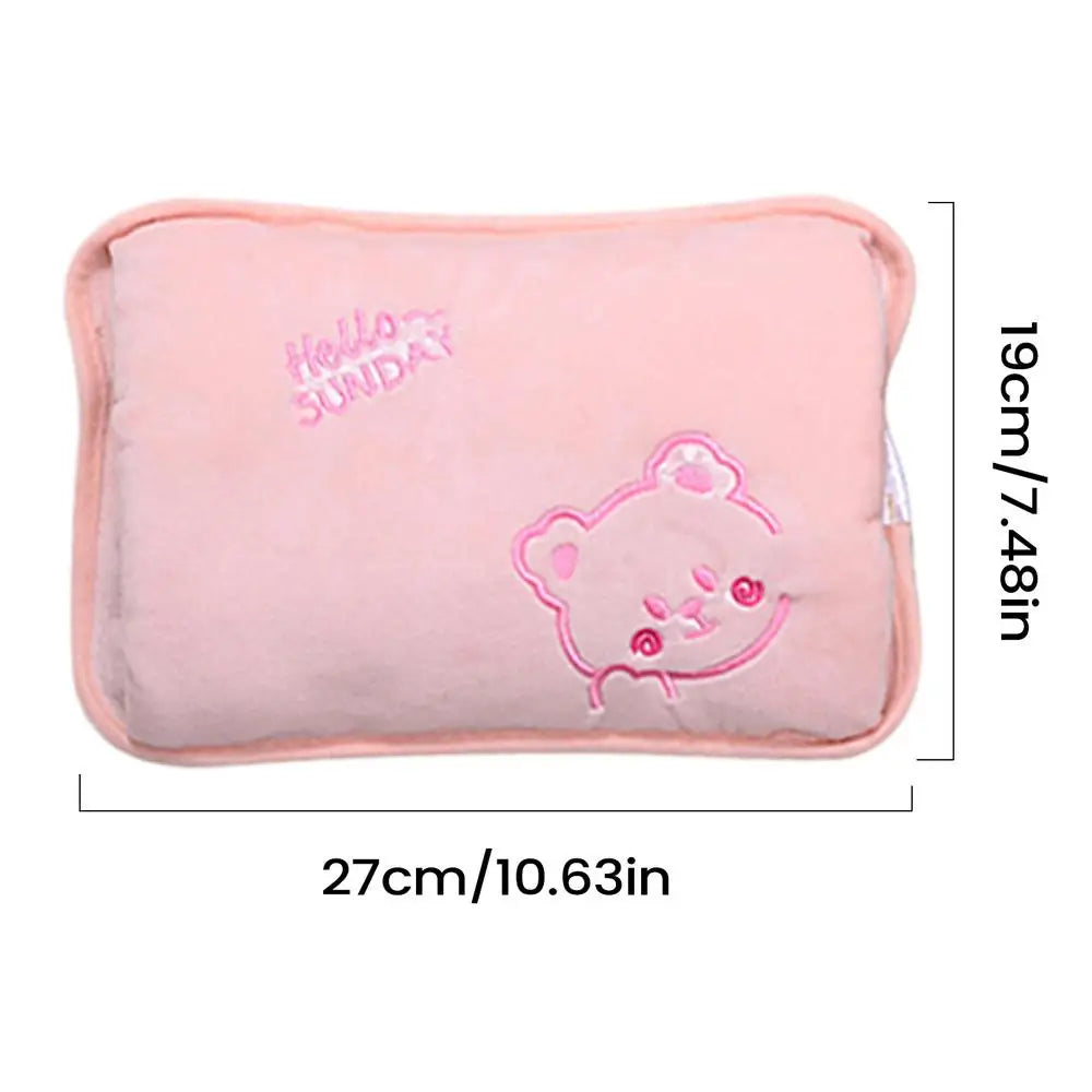 Rechargeable Electric Hot Water Bottle Hand Warmer Heat Pad for Period Cramps Muscle Pain Back Neck Shoulder Legs Home Office