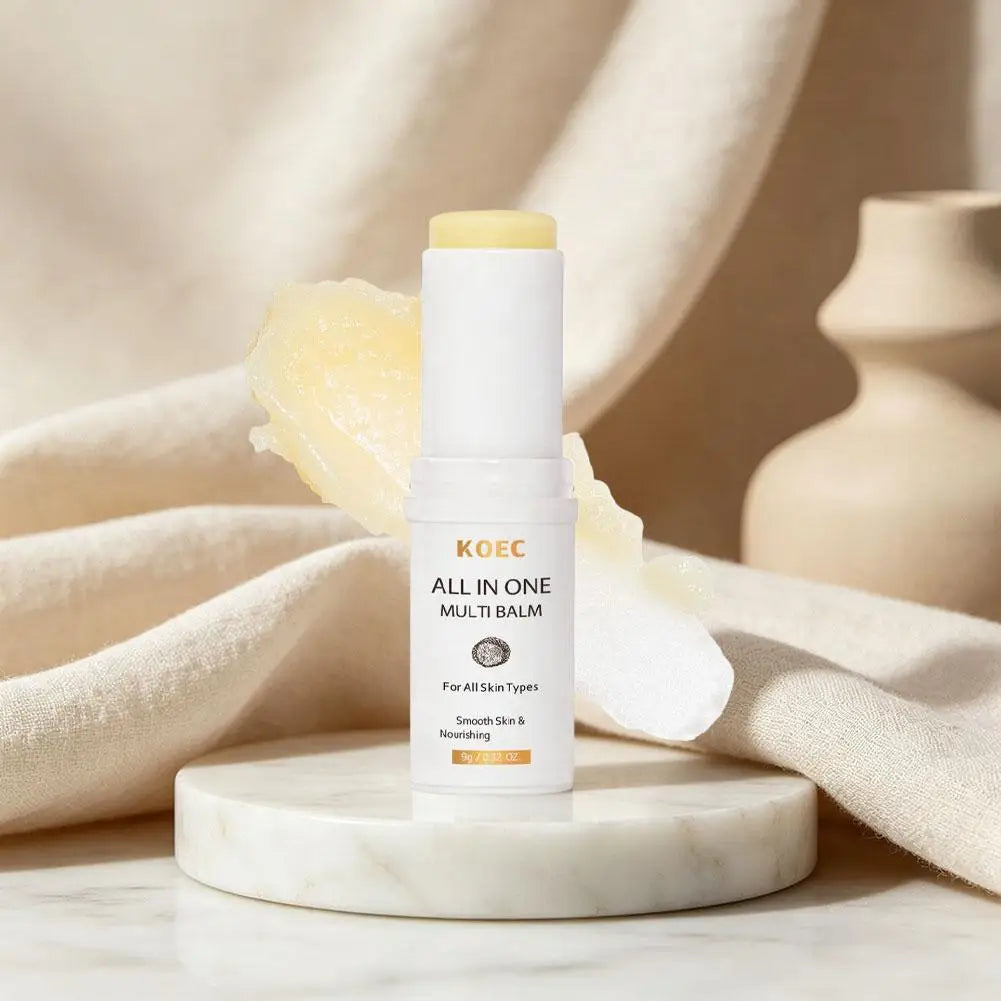 KOEC PDRN Pink Collagen Volume Multi Balm Stick, Anti‑Aging Moisturizing Serum Stick for Fine Lines, Dull Skin Brightening