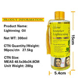 Facial Body Massage Oil Kojic Acid Whitening Serum Glow Booster Cast Oil Brightening Smoothing Body Face Skin Care Essence Oil
