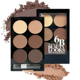 6 Colors Highlight Contouring Powder Palette Face Shadow Contouring Powder Makeup Palette With Brush Face Bronzer Color Correcti