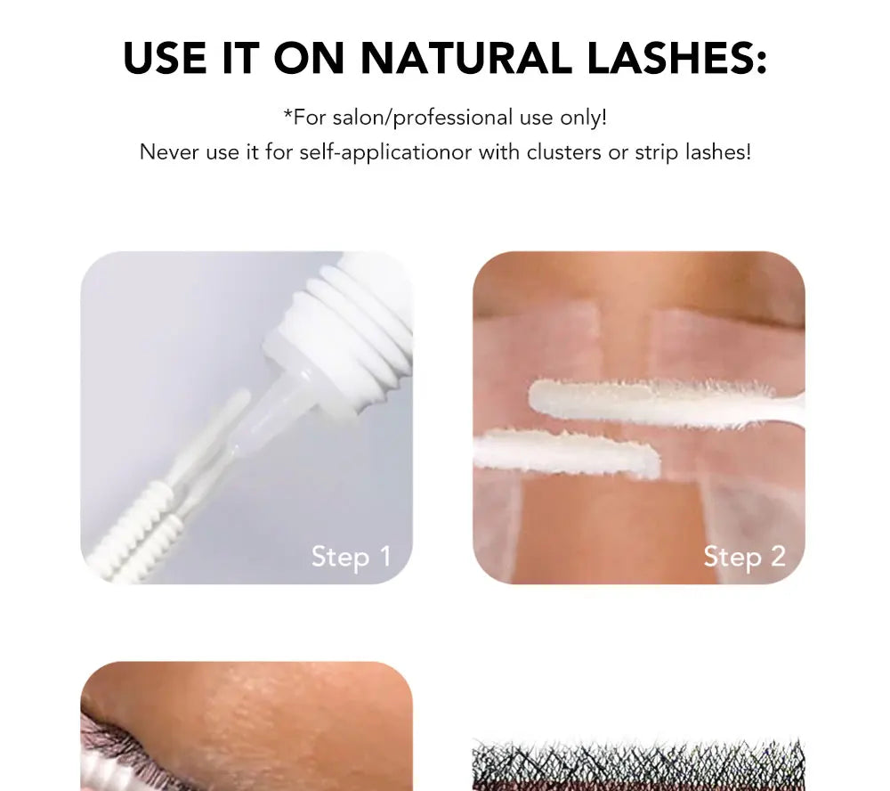DIYDAY Eyelash Glue Primer for Natural Lashes, Deep Cleansing Oil-Free Prep Adhesive Primer for Eyelash Extension